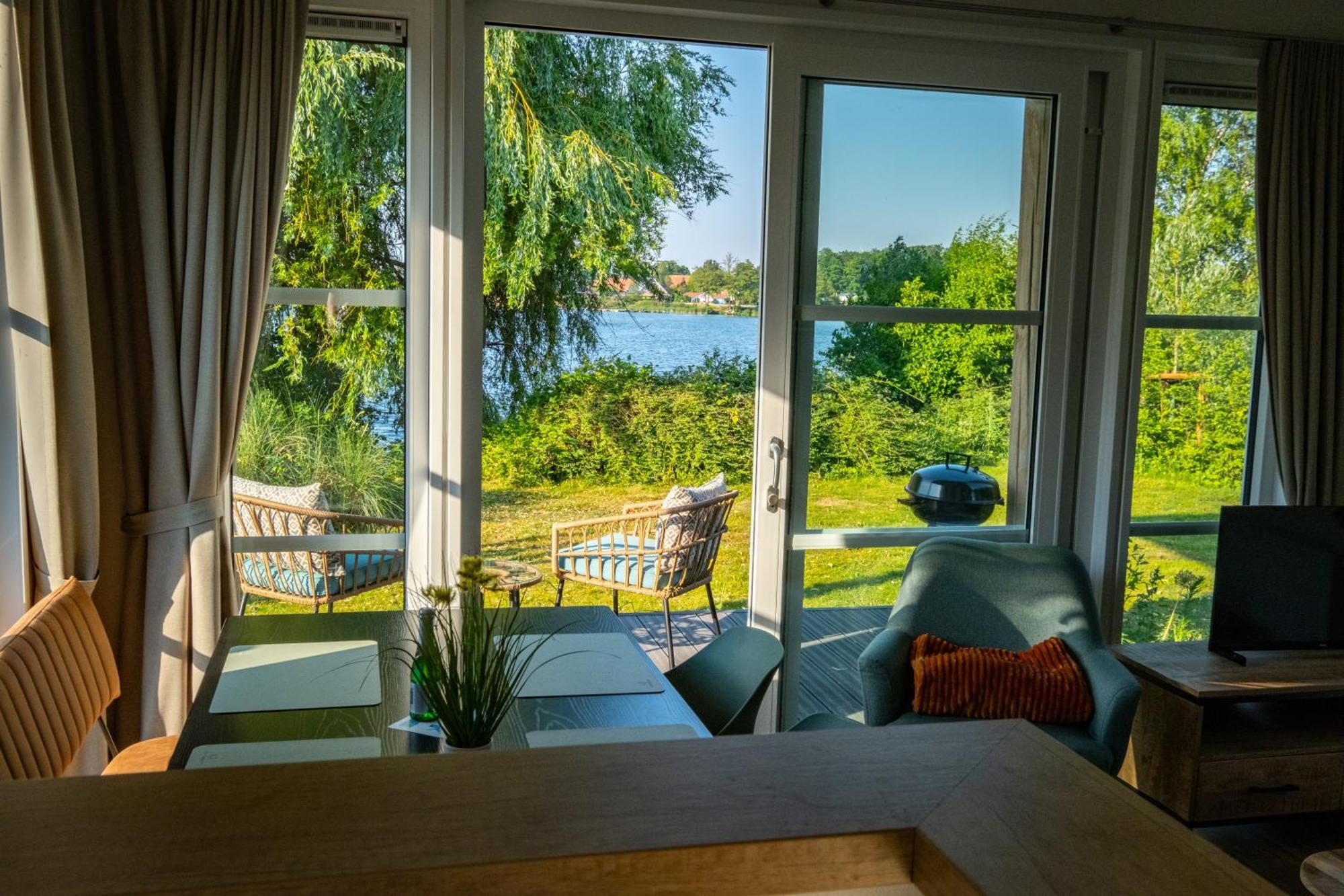 Ferienhaus Seepark Ternsche mit Bootsanleger Selm Exterior foto